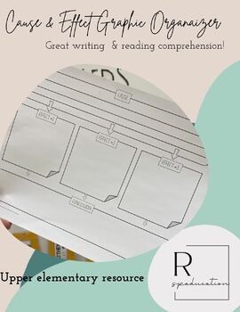 Preview of Cause & Effect Graphic Organizer | Writing | Reading Comprehension