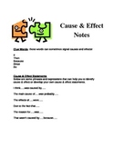 Cause & Effect Handout for Notebooks