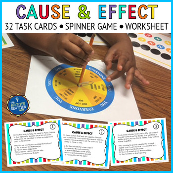 Preview of Cause and Effect Task Cards and Game