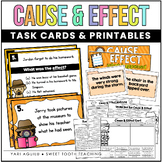 Cause & Effect Task Cards & Worksheets | Literacy Centers 