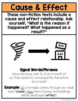 what is cause and effect text structure