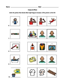 Cause & Effect Worksheet by Use Your Words | Teachers Pay Teachers