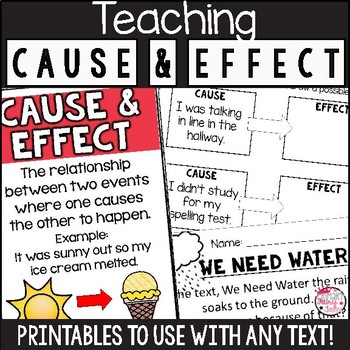 Preview of Cause and Effect Activities and Worksheets