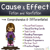 Cause and Effect PowerPoint Lesson | Task Cards | Reading 