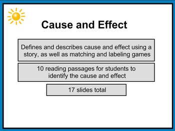 Preview of Cause and Effect 1st - 2nd Grade SMART Notebook Lesson