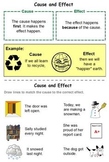 Cause and Effect 1st - 2nd Word Document Handouts - Worksheets