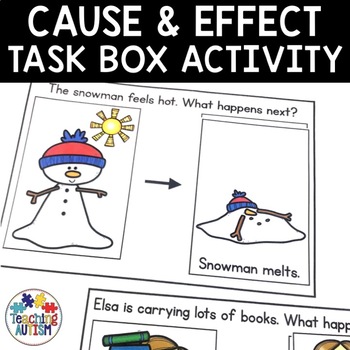 Preview of Cause and Effect Activities | Task Boxes for Special Education