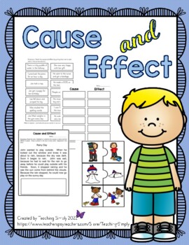 Cause and Effect Activities and Printables by Teaching Simply | TPT