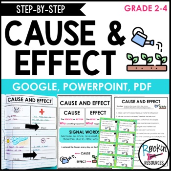 Preview of Cause and Effect Activities - Cause and Effect Task Cards - Digital & Printable