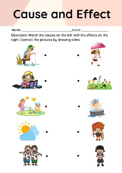 Cause and Effect Activity by Teacher Karen Dunn | TPT