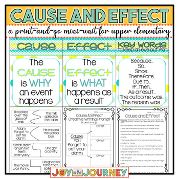 Cause and Effect Activity Packet by Joy in the Journey by Jessica Lawler