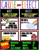 Cause and Effect Anchor Chart | Poster Size and Regular 8.5 x 11
