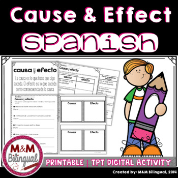 Preview of Cause and Effect | SPANISH