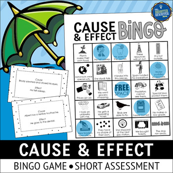 Preview of Cause and Effect Bingo Game