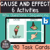 Cause and Effect Boom Cards Speech Therapy No Print Digita