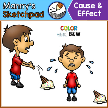 Cause and Effect Clip Art by Manny's Sketchpad | TpT