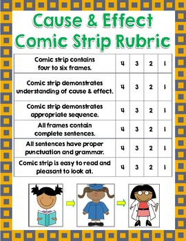 Cause and Effect Comic Strip Activity (Common Core) by IHMG Creations