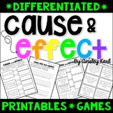 Cause and Effect - Passages, Printables, Games- Differenti