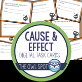 Cause and Effect Digital Task Cards Test Prep