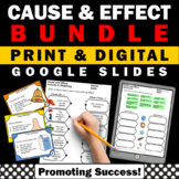 Google SLIDES Cause and Effect Worksheets Digital and Prin