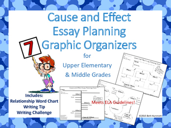 Preview of Writing Cause and Effect Essay Planning Charts