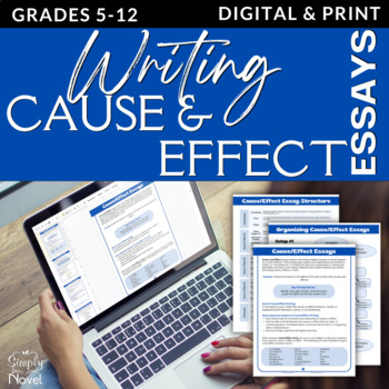 Preview of Cause and Effect Essay Unit - Lesson Handouts and Graphic Organizers