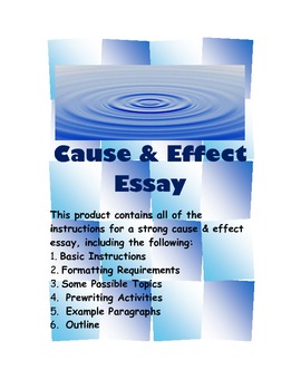 cause and effect sample