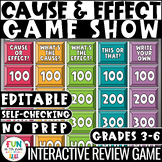 Cause and Effect Game Show | ELA Test Prep Reading Review 