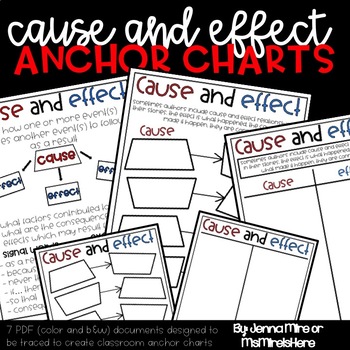 cause and effect signal words anchor chart
