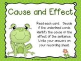 Cause and Effect Literacy Activity - Free