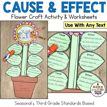 Preview of Cause and Effect: Literature Craft Activity and Practice Pages