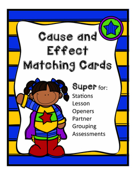 Cause and Effect Matching Cards 3.RI.8 by White House Creations | TpT
