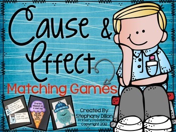 Preview of Cause and Effect Matching Games Packet