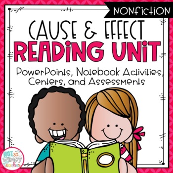 Preview of Cause and Effect Nonfiction Reading Unit With Centers THIRD GRADE