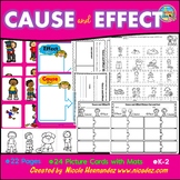 Cause and Effect Picture Cut and Paste Sort with Writing S