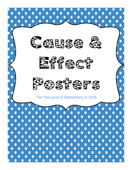 Preview of Cause and Effect Posters