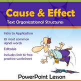 Cause and Effect PowerPoint Lesson and Practice