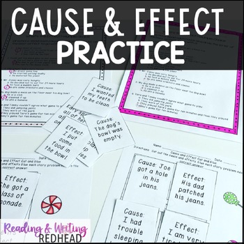 Preview of Cause and Effect Activities, Games, Worksheets | Cause and Effect Task Cards