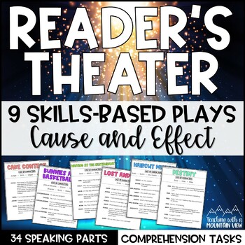 Preview of Cause and Effect Reader’s Theater Scripts | Fluency | Science of Reading