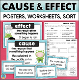 Cause & Effect Activities Graphic Organizer Cut & Paste Wo