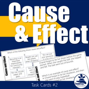 Preview of Cause and Effect Task Cards #2