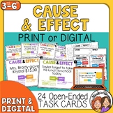 Cause and Effect Task Cards, Graphic Organizers, and Ancho