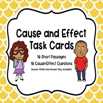 Cause and Effect Task Cards by Reading Teacher On The Run | TpT