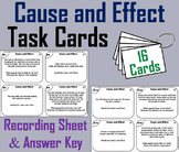 Cause and Effect Task Cards Activity