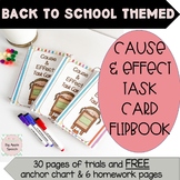 Cause & Effect Task Cards Back To School Theme, Literacy, 