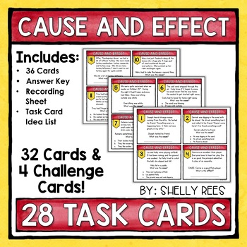 Preview of Cause and Effect Task Cards and Activities