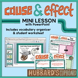 Cause and Effect Text Structure PowerPoint w/ Student Worksheet