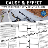 Cause and Effect Text Structure Reading Passages and Graph