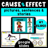 Cause and Effect activities and passages Google Slides 
