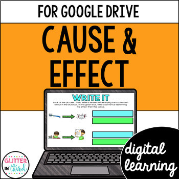 Preview of Cause and Effect Graphic Organizers and Activities for Google Classroom Digital
